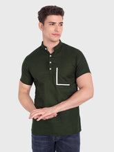 Mens Casual Half Sleeve Slim Fit Kurta